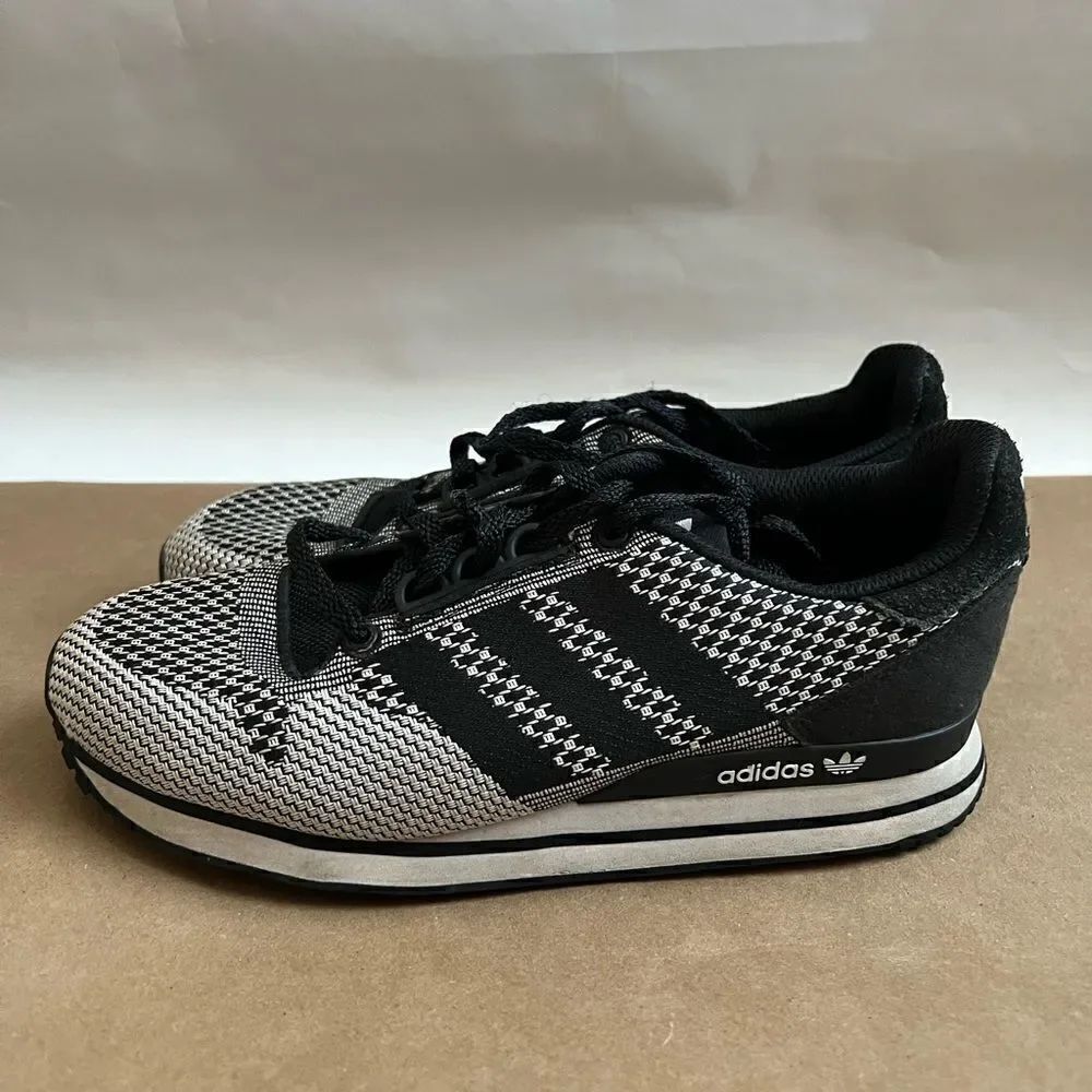 ADIDAS ZX 500 OG WEAVE BLACK & RUNNING WHITE size 4 1/2